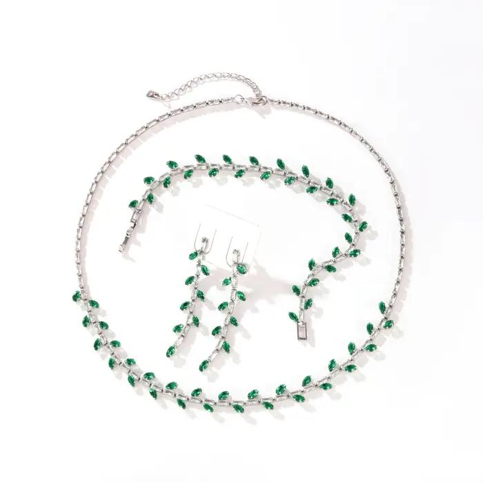 Parure de bijoux de mariage élégante pour femme