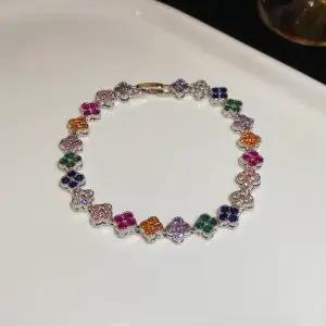 Bracelet fleur Zircon irrégulier pour femmes mode OL cadeau professionnel occassions spéciales