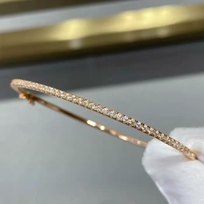 Bracelet de luxe en argent Sterling S925 pour femmes, célèbre qualité supérieure, classique, accenté en zircone, bijoux à la mode, 16cm de diamètre, offre spéciale