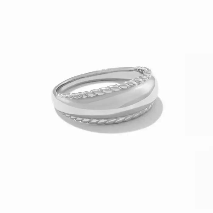 Ug LAOPA-Bague Boston avanten argent regardé 925 et or, bijoux de luxe définis, bijoux fins à vis, bijoux de mariage ronds à la mode