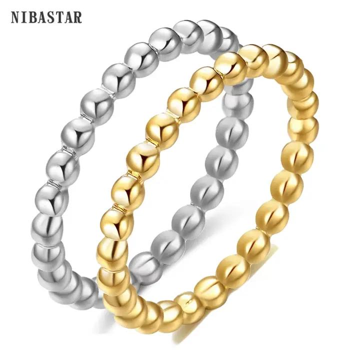 Anneau en acier inoxydable plaqué or 18 carats avec pierre principale colorée pour femmes tracker d'humeur et occasions spéciales