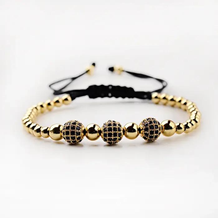 Bracelets de luxe en macramé tressé pour hommes