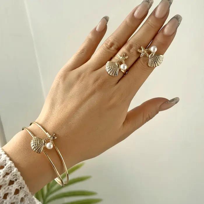 Ensemble de bijoux en métal Design Sense pour femmes