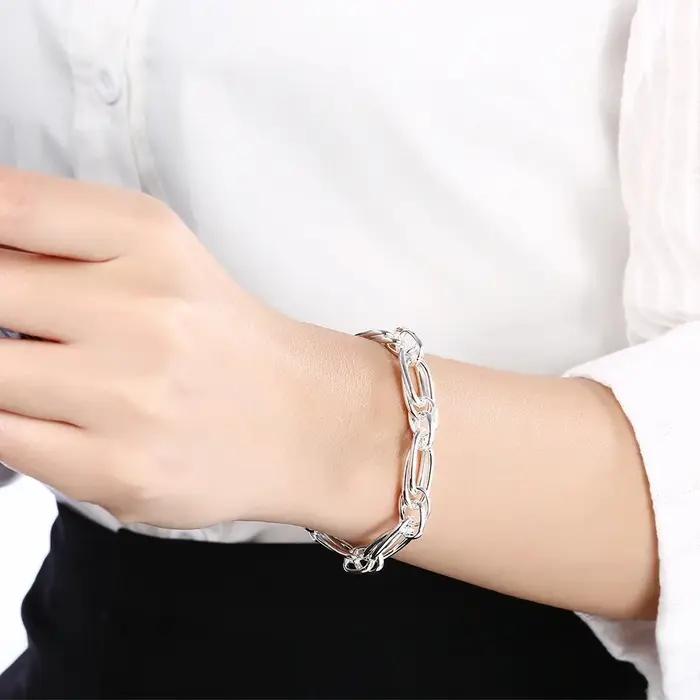 Bracelet en argent Sterling 925 pour femmes et hommes