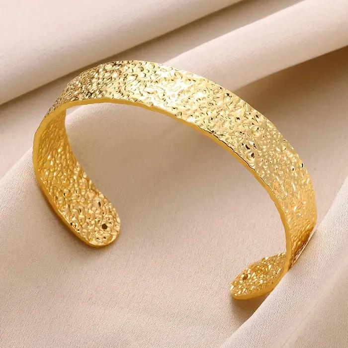 Bracelet de texture anti-rides or rose style punk avec suivi de la période et tracker de sommeil pour homme et femme