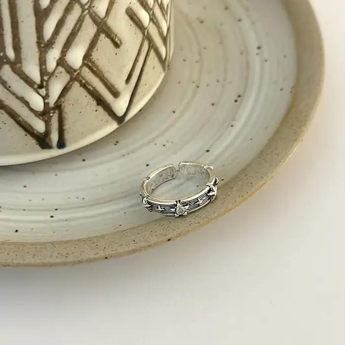Y2K – bague rétro ouverte pour hommes et femmes, Style ancien, Hip Hop, Punk, géométrie, Couple, déclaration, bijoux de fête, cadeaux