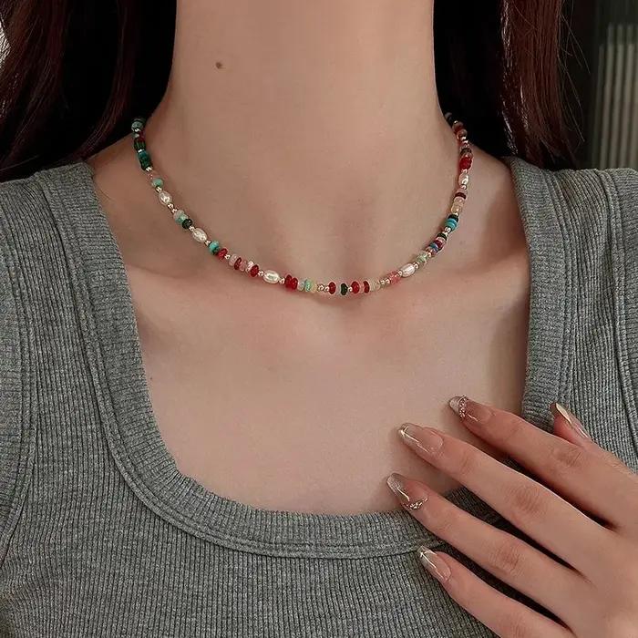 Collier de perles d'eau douce pour femmes
