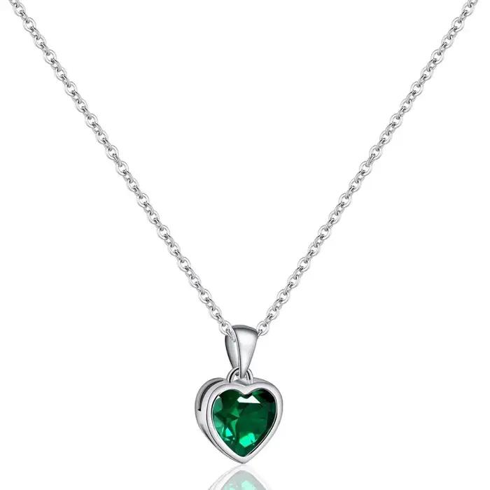 Collier en argent sterling 925 pour femme, avec zircon en forme de cœur, style rétro, simple et luxueux, accessoire de chaîne