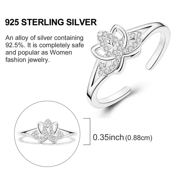 Bague en argent Sterling 925 motif étoile et lune pour engagement et occasions spéciales femmes filles bijoux cadeaux d'anniv