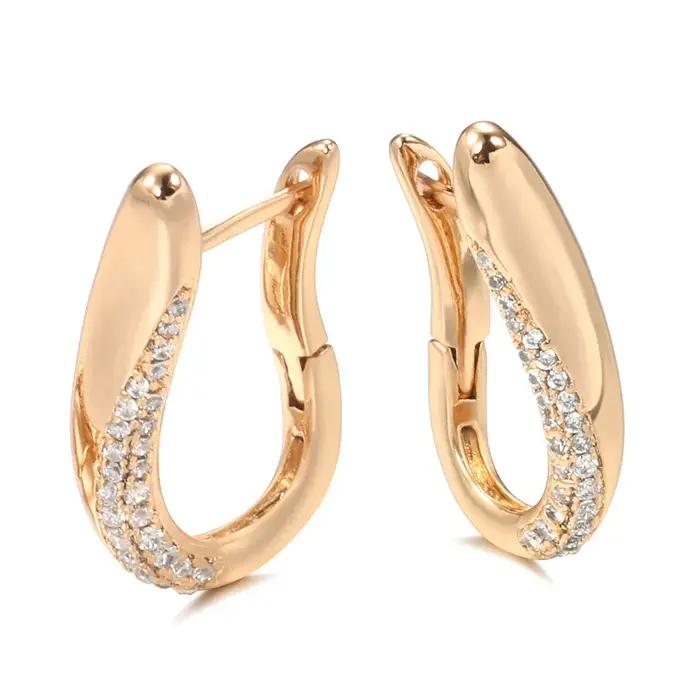 Boucle d'oreille en or véritable 14 carats avec diamants pour femmes, pour les soirées, pierre précieuse péridot, anillos de boda, diamant, bijoux de fiançailles