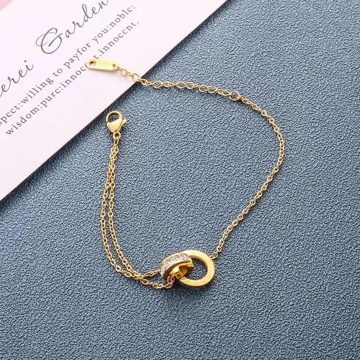 Bracelet à breloques classiques en Zircon pour femmes