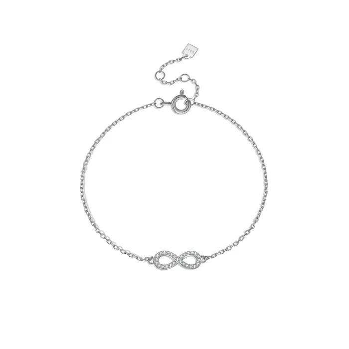 Bracelet en argent regardé 925 Clear Zunderes on Cahin