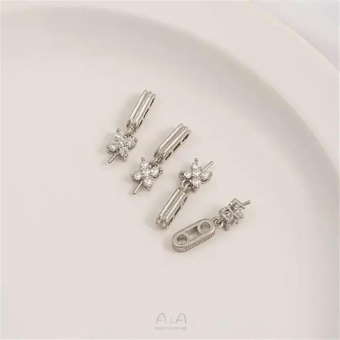 Porte-globe oculaire de mouton suspendu Accessoires d'espacement de collier Double rangée plaqué or 14K perles mathiées bijoux personnalisés pour femmes occasions spéciales