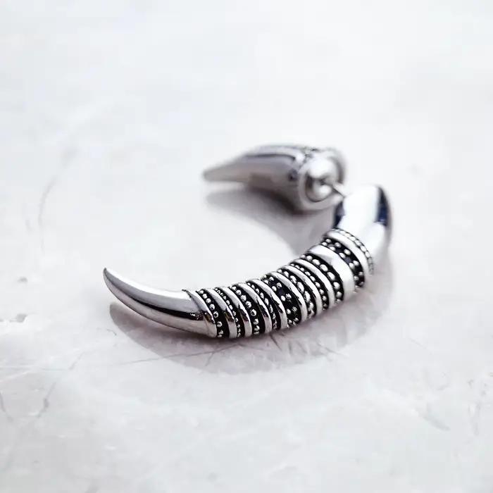 Boucles d'oreilles vintage en argent regardé 925 pour femme
