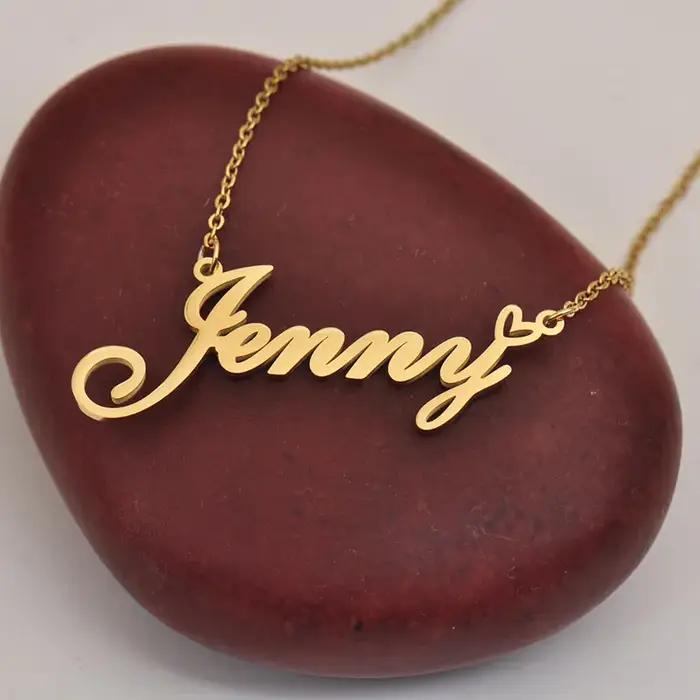 Tiff with Love Coussins Nom Collier pour Femme