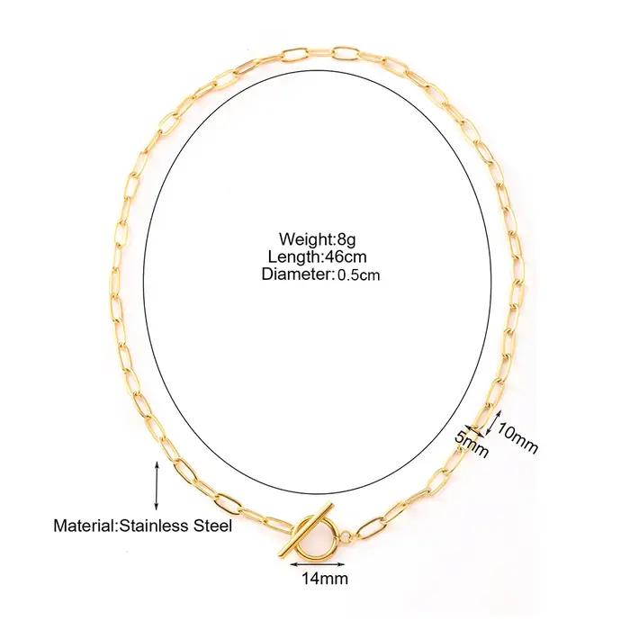 Bijoux en acier inoxydable ras du cou collier pour femme