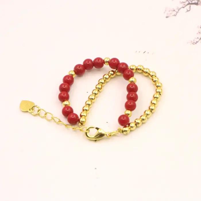 Bracelet de Perles en Pierre Naturelle pour Fille