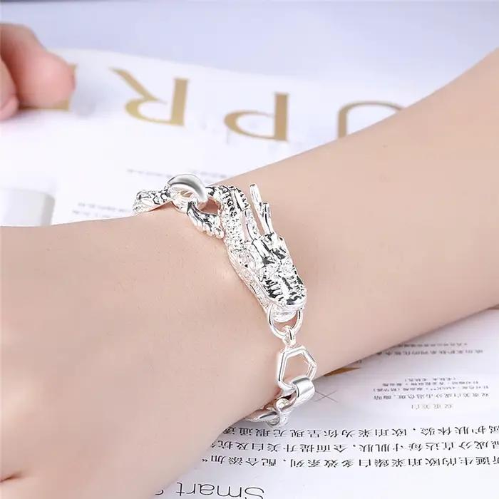 DOTEFFIL – Bracelet manchette Dragon en argent Sterling 925