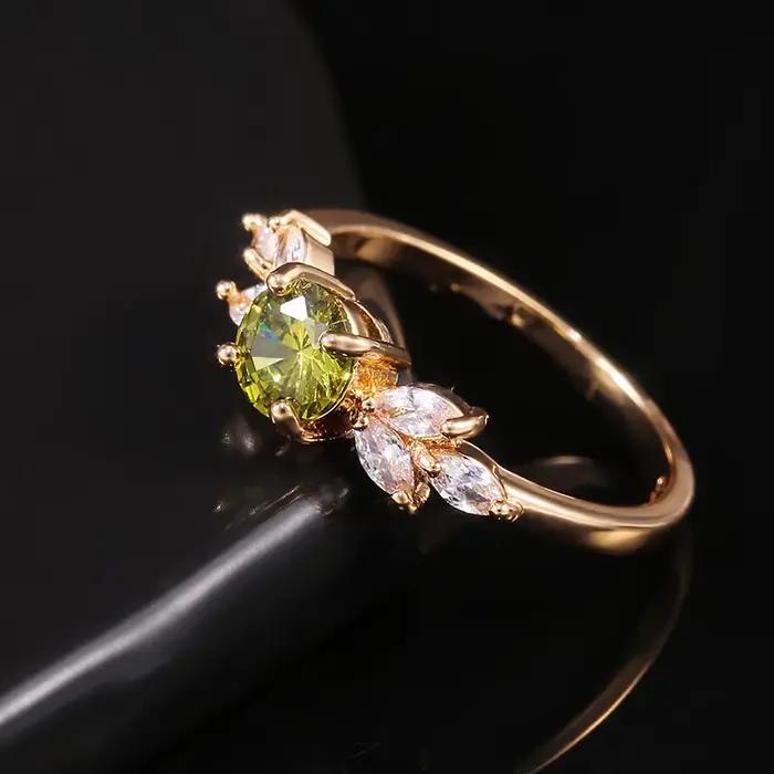 Bague de proposition en laiton sertie de zircone cubique pour femmes, alliance de mariage avec motif géométrique, idéale pour engagements romantiques et demandes en mariage