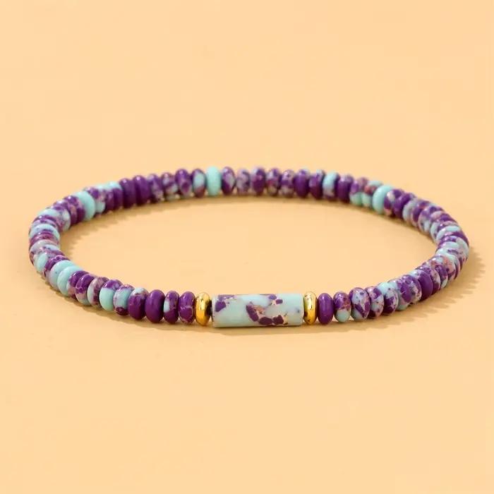Bracelets en perles de pierres précieuses Picasso pour hommes et femmes
