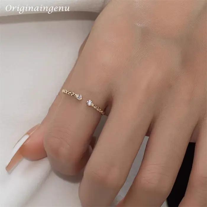 Bague Moissanite remplie d'or 14K, bague faite à la main, bijoux minimalistes personnalisés, résistant au ternissement, style Boho pour femmes