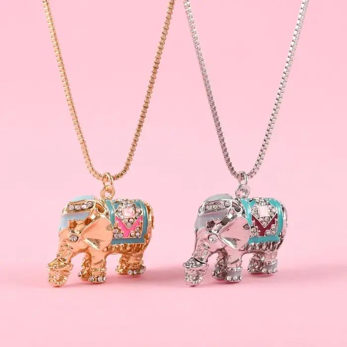 Lovecpopst-Collier pull en forme d'éléphant en alliage de zinc exquis
