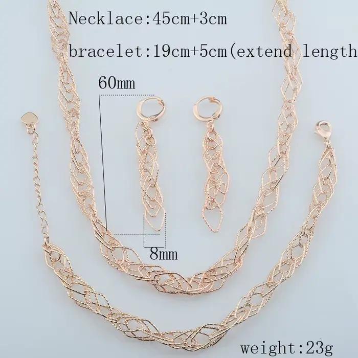 Bracelet + Boucles d'Oreilles + Collier Style pouvez-vous psophile pour Femme, Bijoux à Longueur Rég
