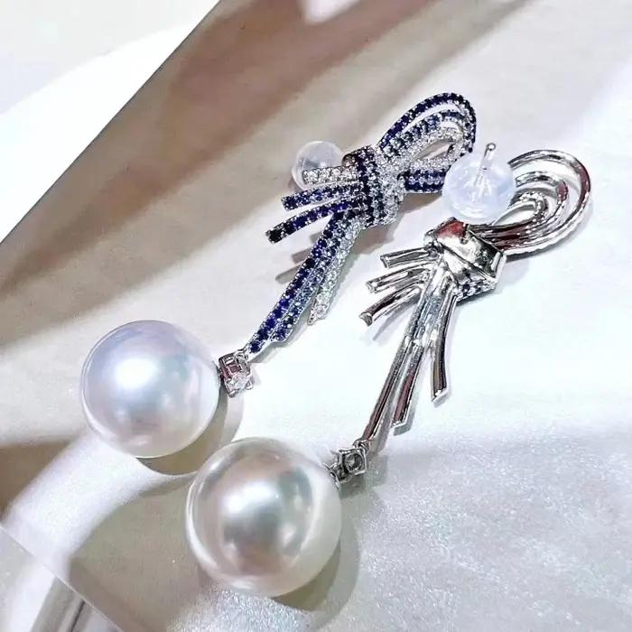 MeiBaPJ – boucles d'oreilles en argent 925 véritable pour femme