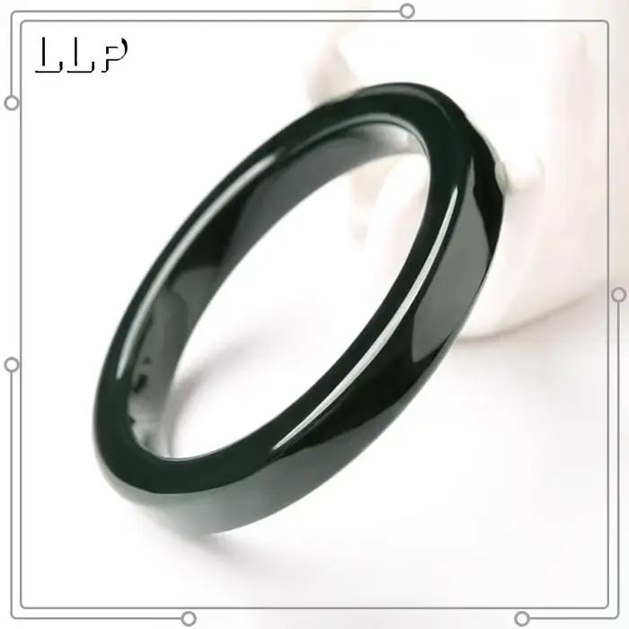 Bracelet carré en Jade Hetian véritable 100% naturel, bénédiction de la paix, Jade vert, cadeaux de