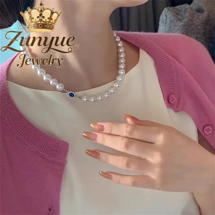 Collier de perles d'eau douce élégant pour femmes et hommes occasions de fête luxueux avec certification CMA