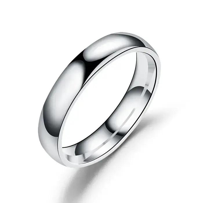 Bague en titane Simple pour femmes et hommes, 2mm 4mm 6mm, prévention des allergies, anneaux de mari
