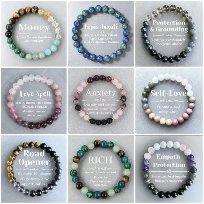 Bracelet en pierre œil de tigre bijoux unisexe fait main pour homme et femme style tendance robuste pour toutes les occasions