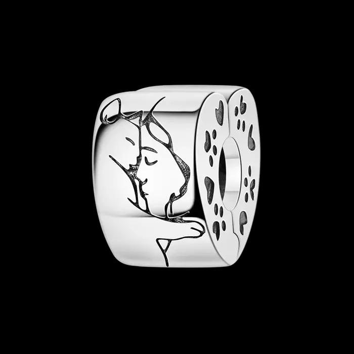 Fermoir en argent Sterling 925, Clip pavé CZ, breloques, perles de marguerite, bouchon, chaîne de sé