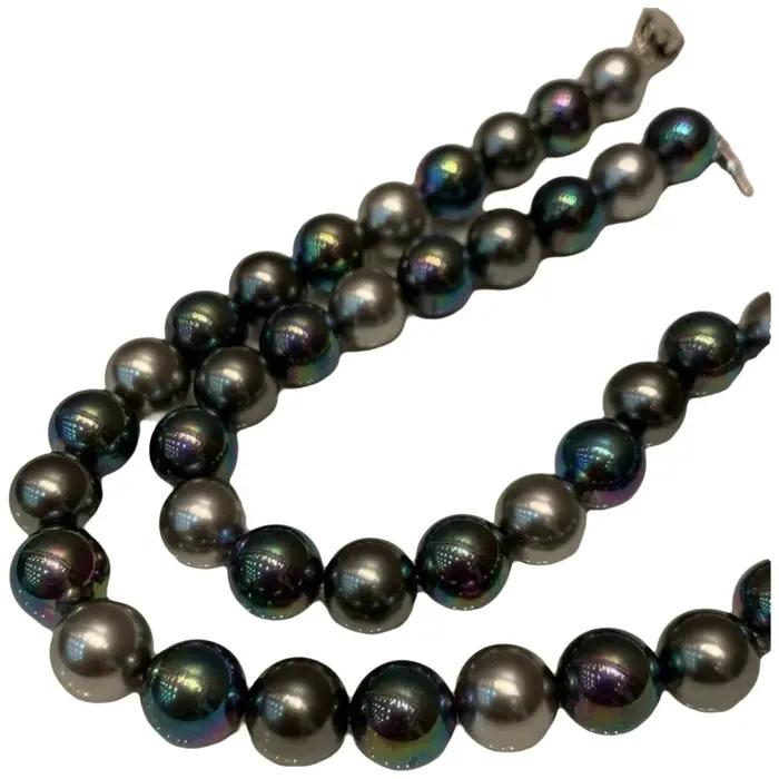 Collier de perles noires de Tahiti pour femme