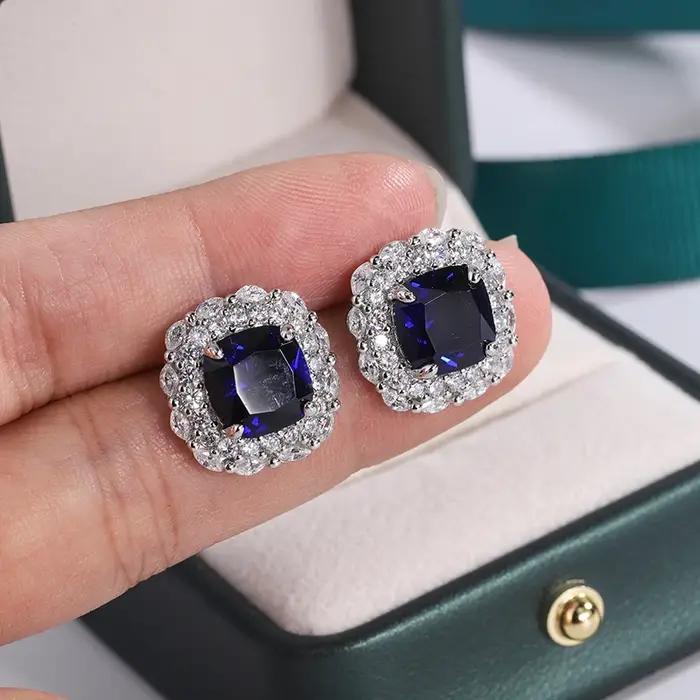 Boucles d'oreilles plaquées argent 925 pour femmes