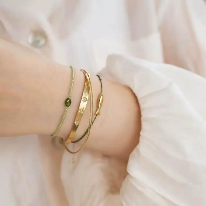 Bracelet poisson réglable pour femme, bijoux ethniques minimalistes faits à la main, ficelle rouge, bleu mignon, cadeau