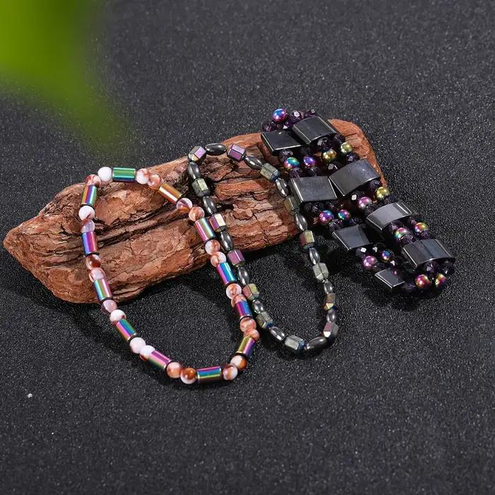 Bracelet en hématite pour hommes et femmes