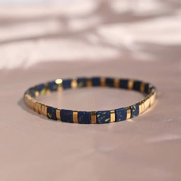 Tila perles Bracelet pour femmes mode nouveau Design hématite empilable coloré charme Pulseras Femme