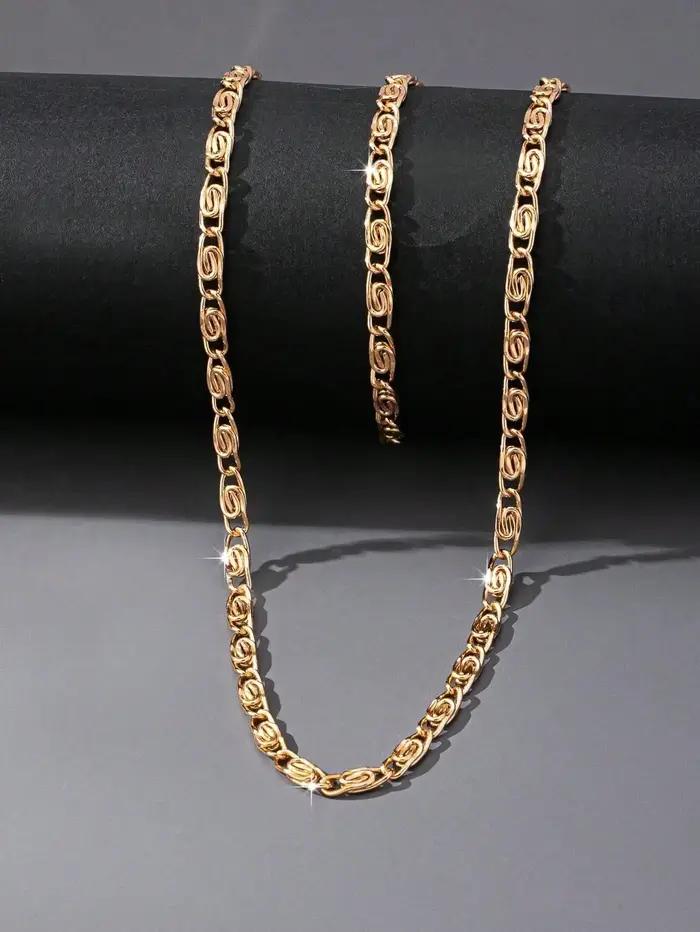 Ensemble de bijoux plaqués or KC pour femmes élégants et polyvalents bijoux pour bureau carrière occasions spéciales