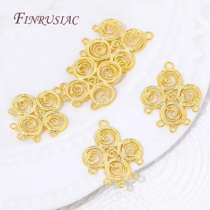 Connecteurs en laiton plaqué or 18 carats pour bijoux DIY créatifs à offrir pour toutes occasions