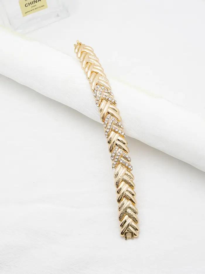 Ensemble de bijoux Liffly plaqué or 18 carats collier boucles d'oreilles bracelet bague pour femmes occasions spéciales mariage anniversaire