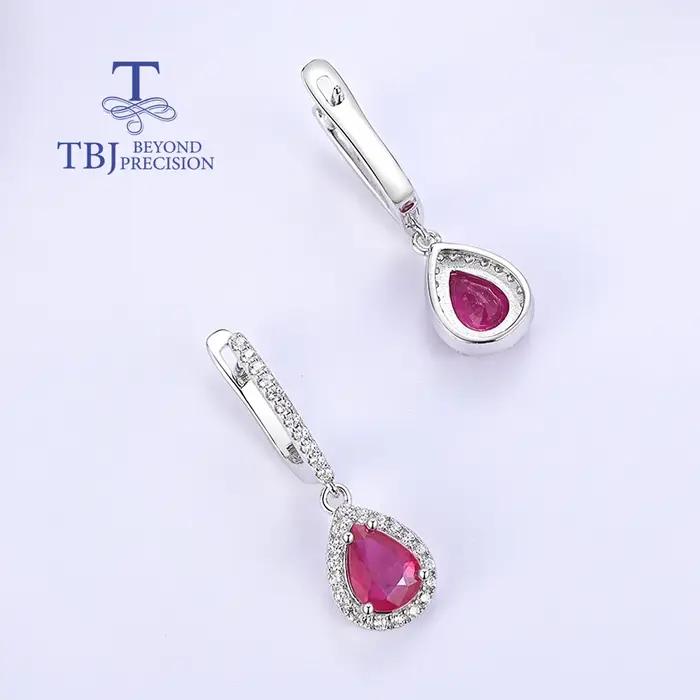 Boucles d'oreilles pendantes simples en forme de poire