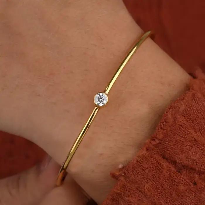 Bracelet en Moissanite 0.5 Carat D en Argent Sterling 925 Bijoux Fins Pour Femmes Occasions Spéciales Cadeau Saint Valentin Anniversaire