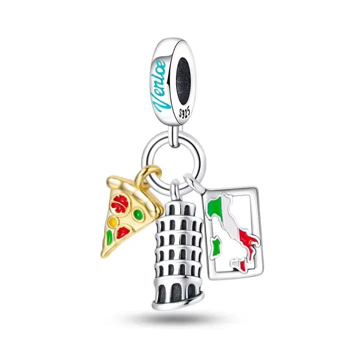 Breloques originales en argent Sterling 925, perles, pendentif d'architecture de Style italien class