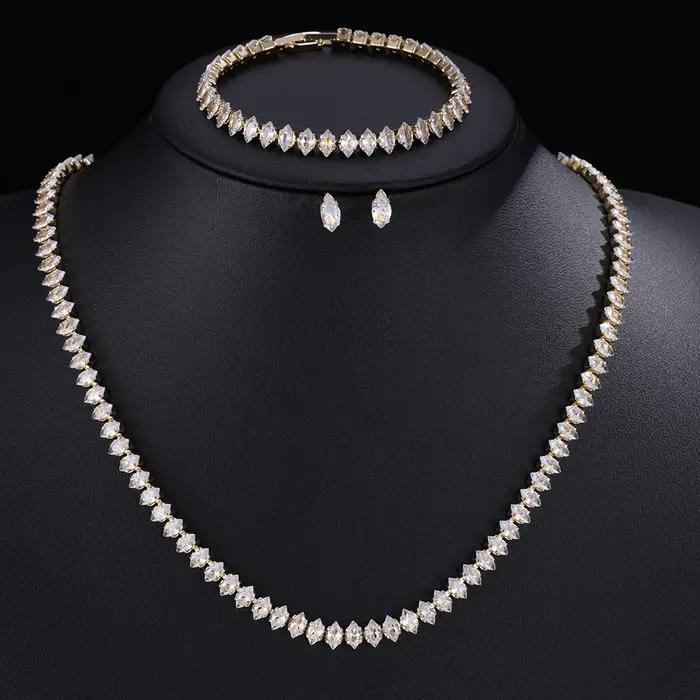 Ensemble de bijoux ZAKOL de luxe avec bracelet