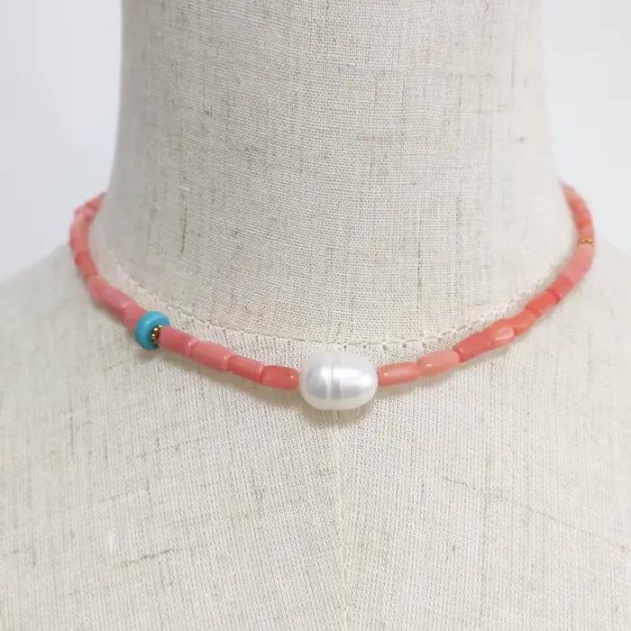 Collier de Perles d'Eau Douce pour Femmes, Accessoires de Décoration, Cadeaux de la ixdes Léons, 2020