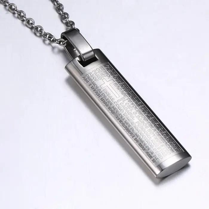Pendentifs espagnols plaqués titane pour hommes