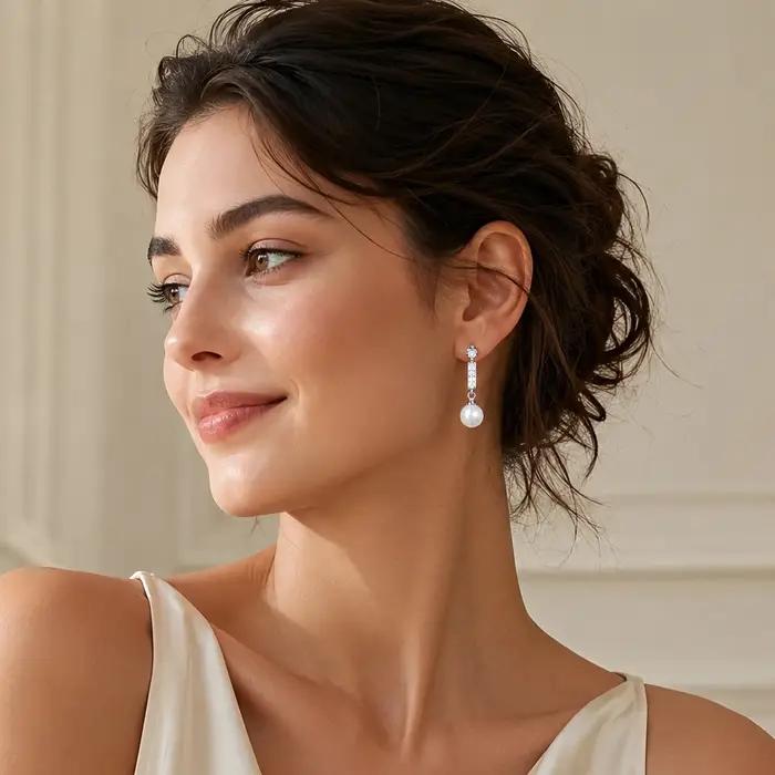 Boucle d'oreille en argent Sterling 925 pour femmes