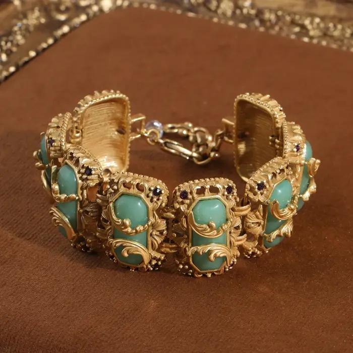Glslcr – Bracelet en Jade Vintage pour femmes