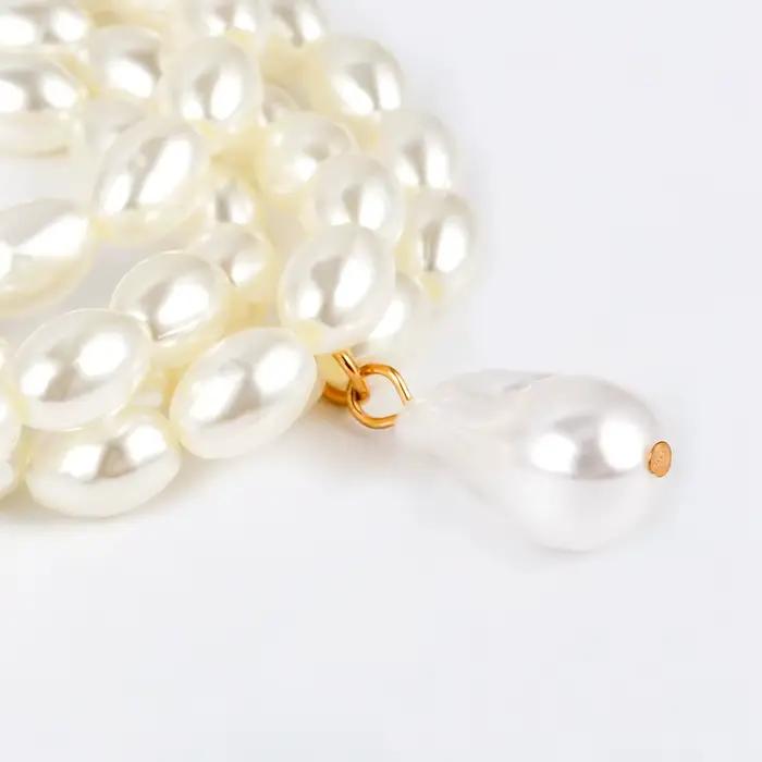Collier ras du cou en perles superposées coréennes pour femmes